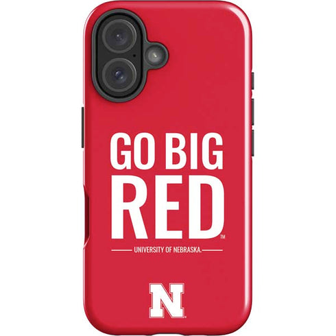University of Nebraska Go Big Red iPhone 16 Impact Case